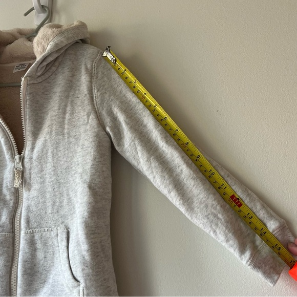 Carter’s Kids Sherpa Lined Zip Up Hoodie Gray Size 6/6X Cozy Fleece Jacket - Picture 5 of 8